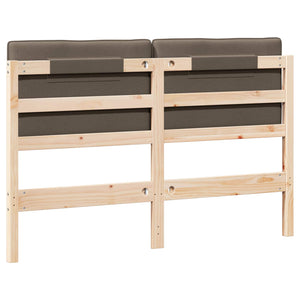 Gepolstertes Kopfteil Braun/Taupe 160 cm