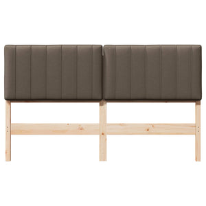 Gepolstertes Kopfteil Braun/Taupe 160 cm