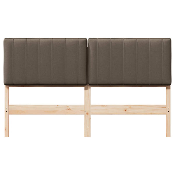 Gepolstertes Kopfteil Braun/Taupe 160 cm