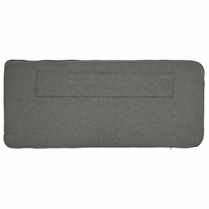 Gepolstertes Kopfteil Braun/Hellgrau 150 cm