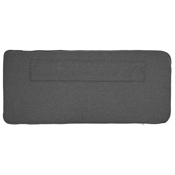 Gepolstertes Kopfteil Braun/Dunkelgrau 150cm
