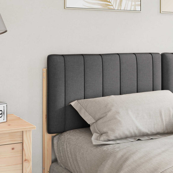 Gepolstertes Kopfteil Braun/Dunkelgrau 150cm