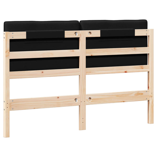 Gepolstertes Kopfteil Braun/Schwarz 150cm