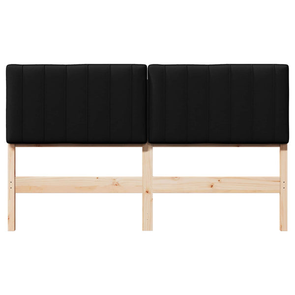 Gepolstertes Kopfteil Braun/Schwarz 150cm