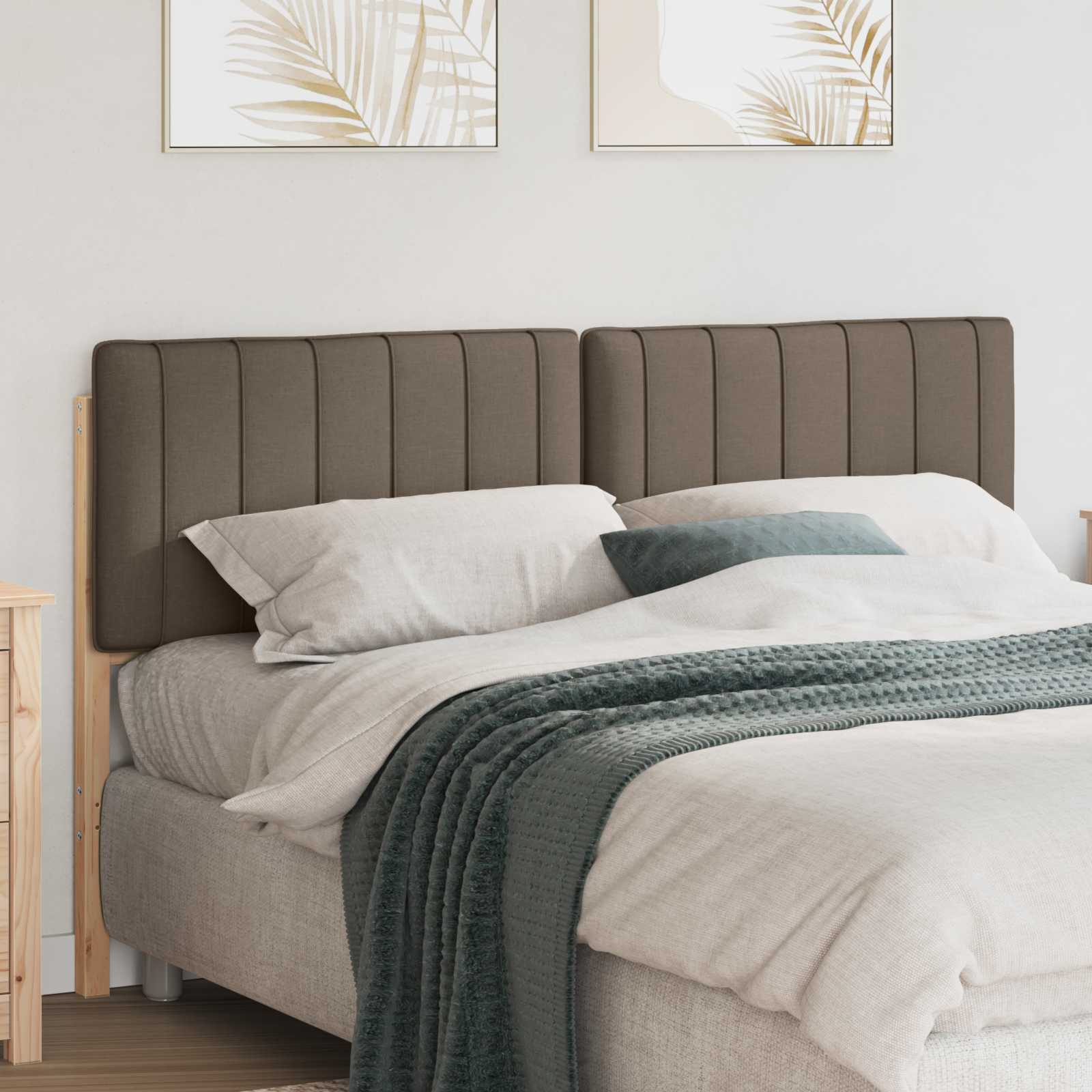 Gepolstertes Kopfteil Braun/Taupe 150cm