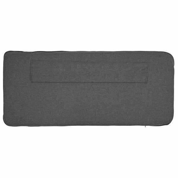 Gepolstertes Kopfteil Braun/Dunkelgrau 140cm