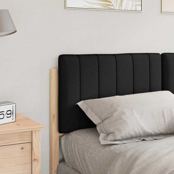 Gepolstertes Kopfteil Braun/Schwarz 140 cm