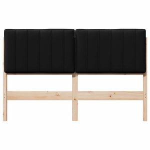 Gepolstertes Kopfteil Braun/Schwarz 140 cm