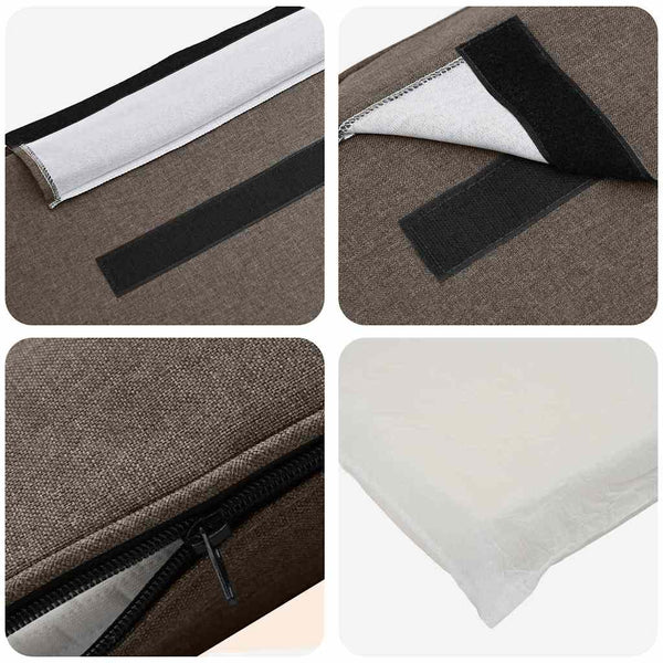 Gepolstertes Kopfteil Braun/Taupe 140 cm