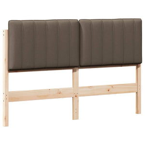 Gepolstertes Kopfteil Braun/Taupe 140 cm
