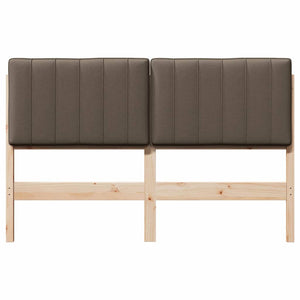 Gepolstertes Kopfteil Braun/Taupe 140 cm