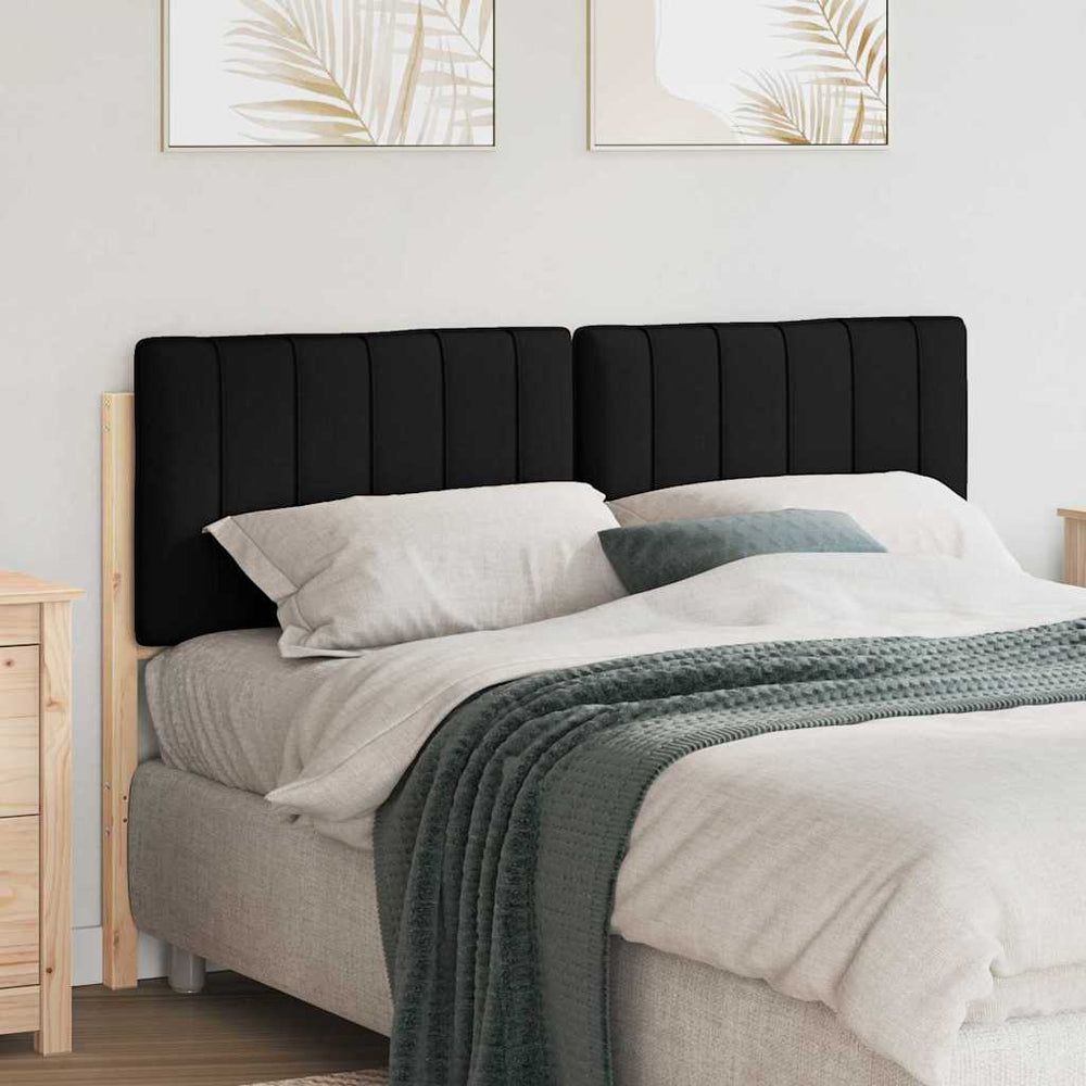 Gepolstertes Kopfteil Braun/Schwarz 135 cm