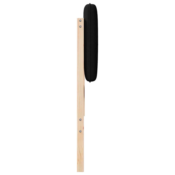 Gepolstertes Kopfteil Braun/Schwarz 135 cm