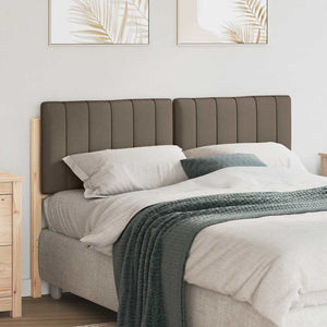 Gepolstertes Kopfteil Braun/Taupe 135 cm