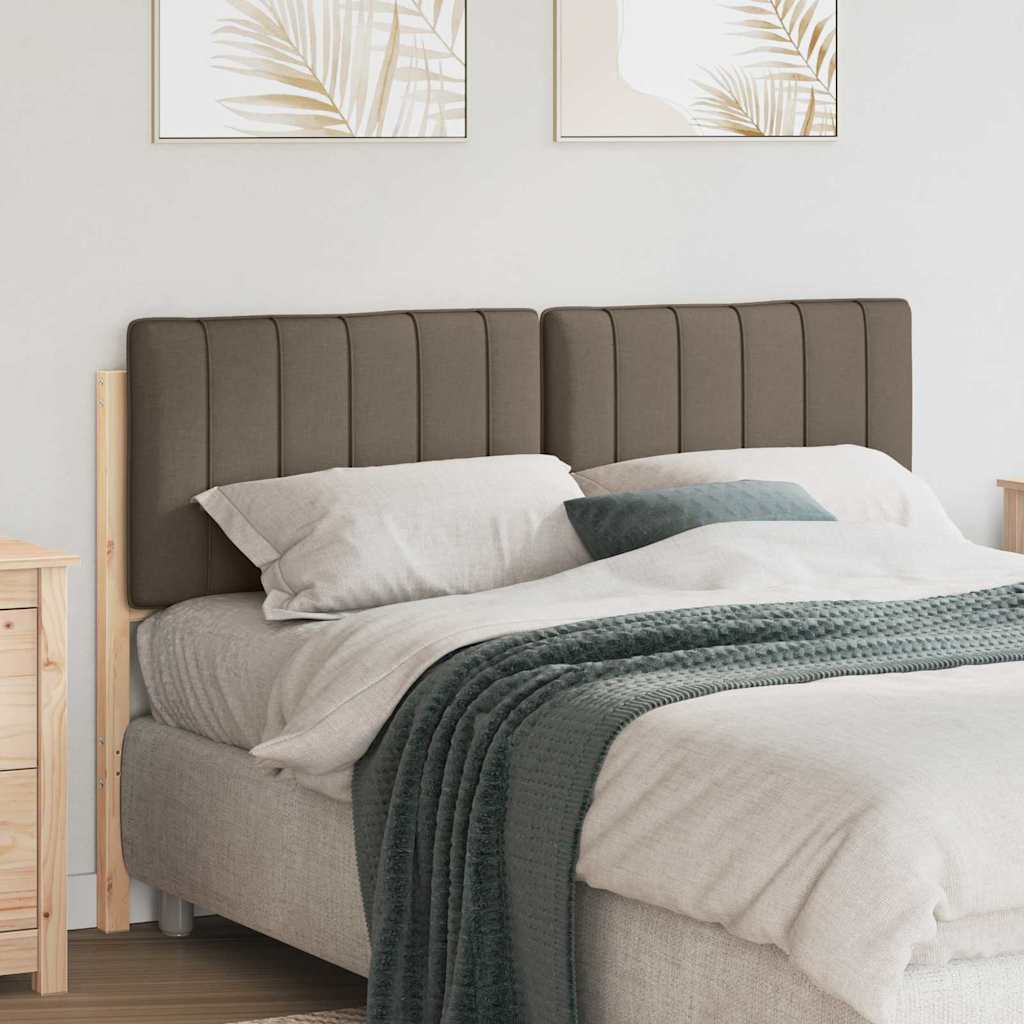 Gepolstertes Kopfteil Braun/Taupe 135 cm