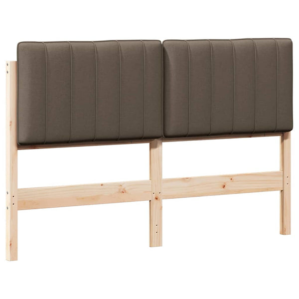 Gepolstertes Kopfteil Braun/Taupe 135 cm