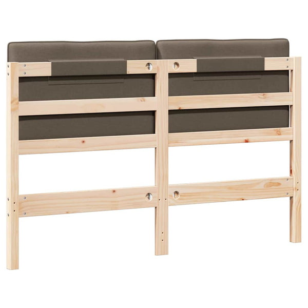 Gepolstertes Kopfteil Braun/Taupe 135 cm