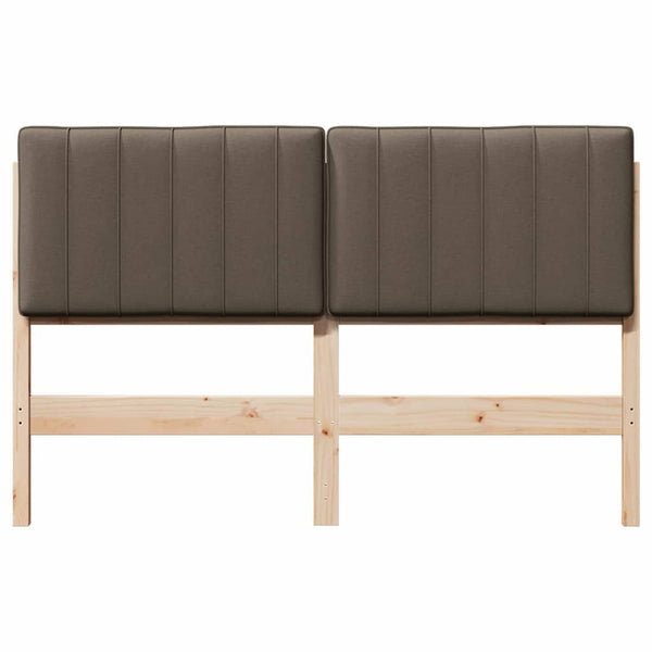 Gepolstertes Kopfteil Braun/Taupe 135 cm