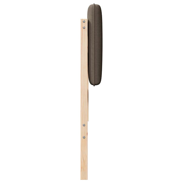 Gepolstertes Kopfteil Braun/Taupe 135 cm