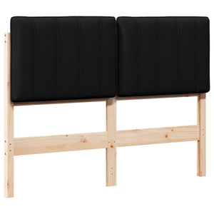Gepolstertes Kopfteil Braun/Schwarz 120 cm