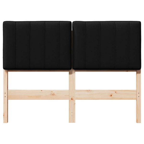 Gepolstertes Kopfteil Braun/Schwarz 120 cm