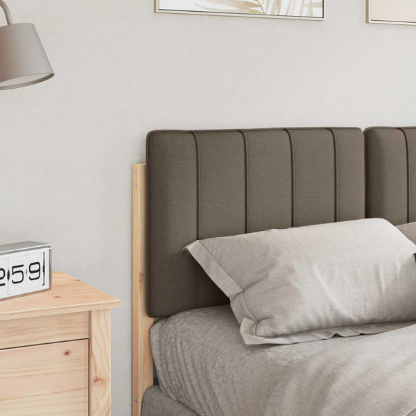 Gepolstertes Kopfteil Braun/Taupe 120 cm