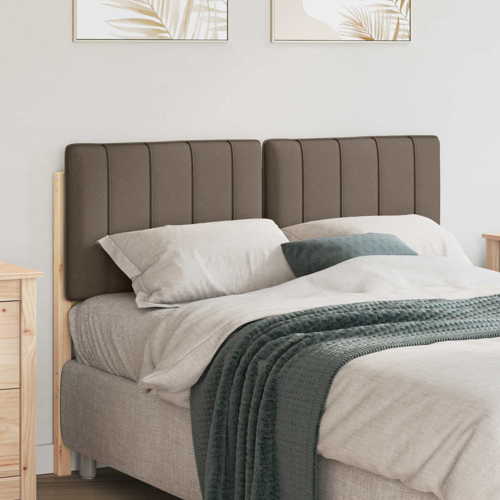 Gepolstertes Kopfteil Braun/Taupe 120 cm