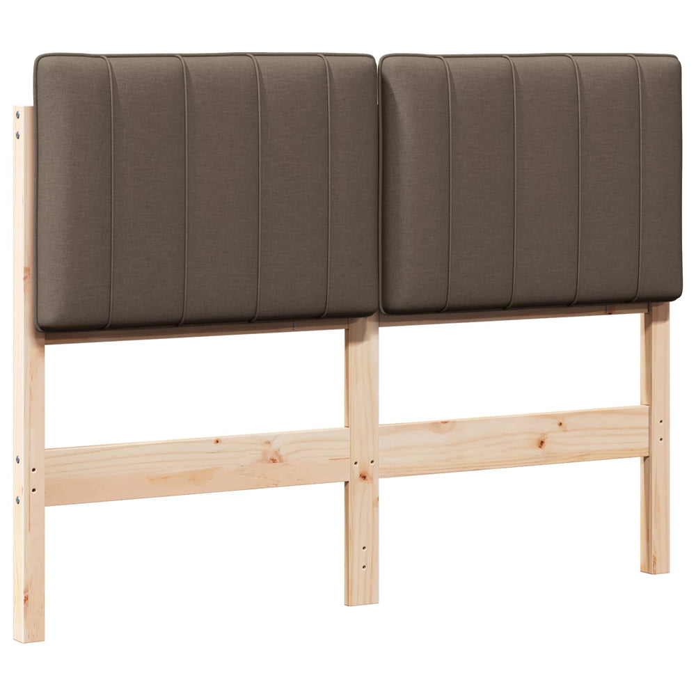 Gepolstertes Kopfteil Braun/Taupe 120 cm