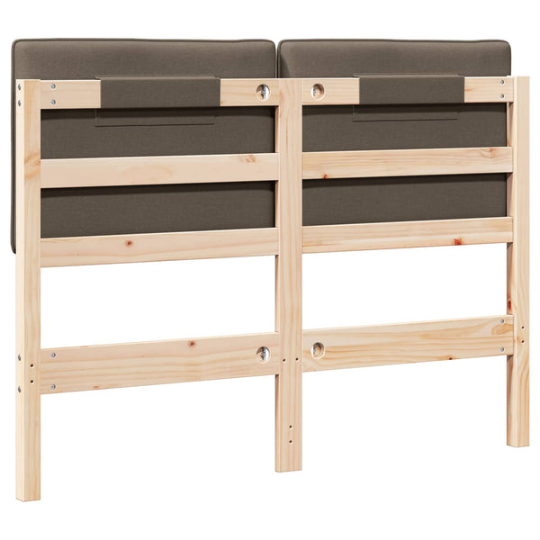 Gepolstertes Kopfteil Braun/Taupe 120 cm
