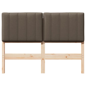 Gepolstertes Kopfteil Braun/Taupe 120 cm