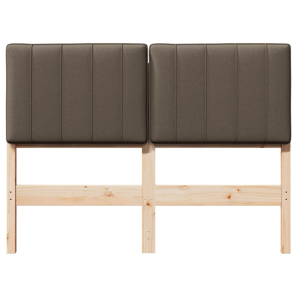 Gepolstertes Kopfteil Braun/Taupe 120 cm
