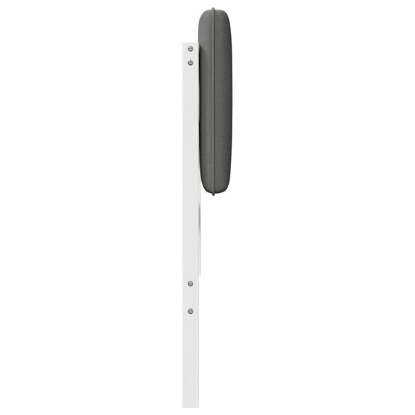 Gepolstertes Kopfteil Weiß/Hellgrau 120 cm