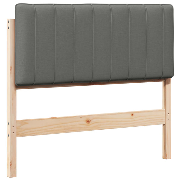 Gepolstertes Kopfteil Braun/Hellgrau 100cm