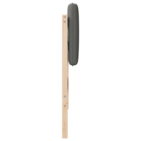 Gepolstertes Kopfteil Braun/Hellgrau 100cm