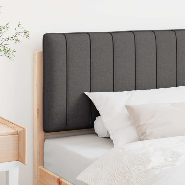 Gepolstertes Kopfteil Braun/Dunkelgrau 100cm