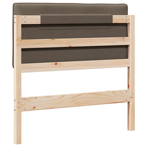 Gepolstertes Kopfteil Braun/Taupe 100cm