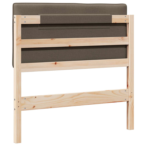 Gepolstertes Kopfteil Braun/Taupe 100cm