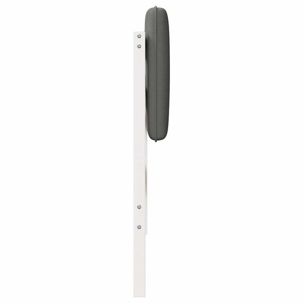 Gepolstertes Kopfteil Weiß/Hellgrau 100cm