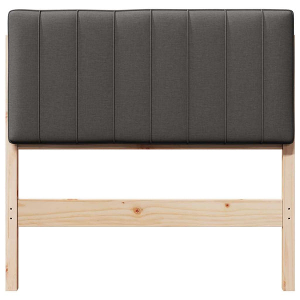 Gepolstertes Kopfteil Braun/Dunkelgrau 90cm