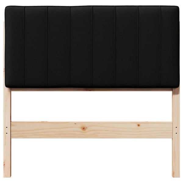 Gepolstertes Kopfteil Braun/Schwarz 90 cm