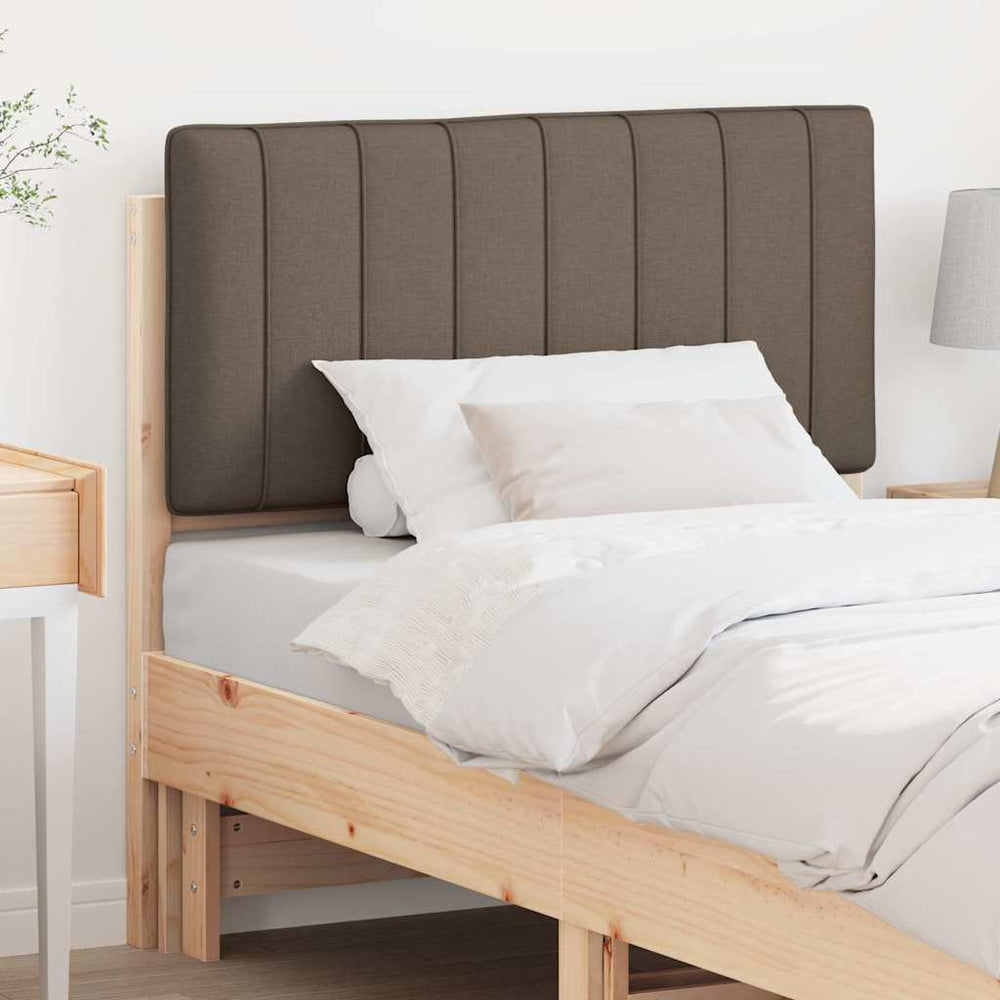 Gepolstertes Kopfteil Braun/Taupe 90 cm