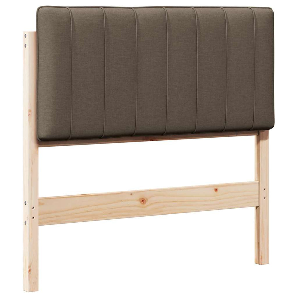 Gepolstertes Kopfteil Braun/Taupe 90 cm