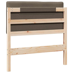 Gepolstertes Kopfteil Braun/Taupe 90 cm