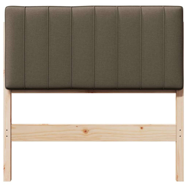 Gepolstertes Kopfteil Braun/Taupe 90 cm