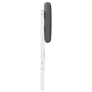 Gepolstertes Kopfteil Weiß/Hellgrau 90 cm
