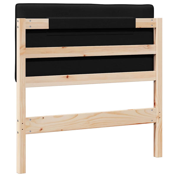 Gepolstertes Kopfteil Braun/Schwarz 80cm