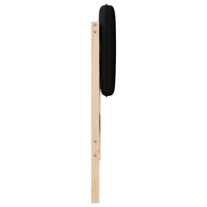 Gepolstertes Kopfteil Braun/Schwarz 80cm