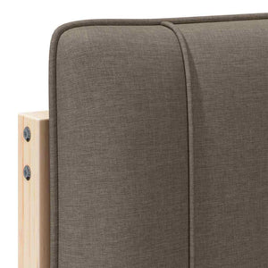 Gepolstertes Kopfteil Braun/Taupe 80cm
