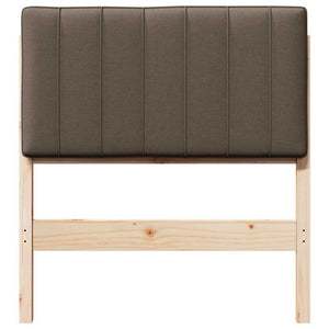 Gepolstertes Kopfteil Braun/Taupe 80cm