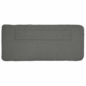 Gepolstertes Kopfteil Braun/Hellgrau 75cm